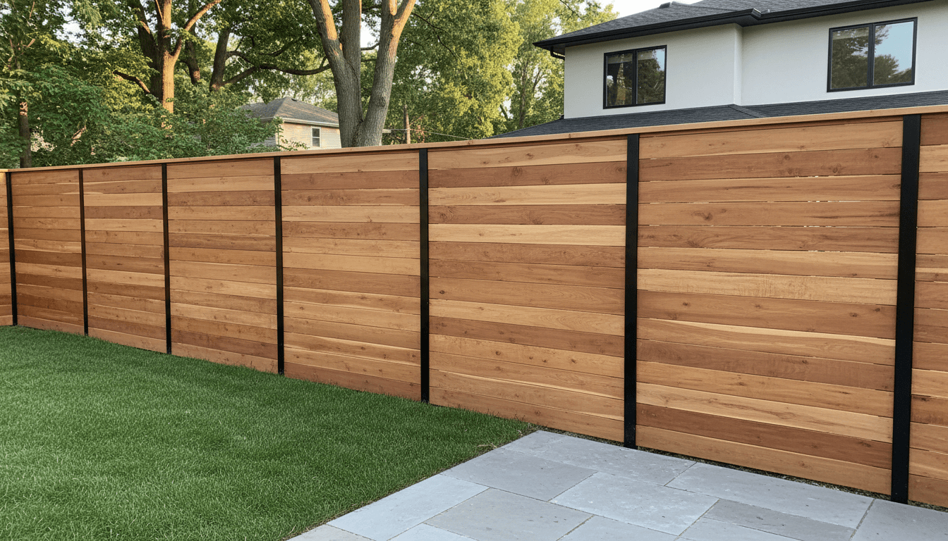Custom privacy fence built for Hiram homeowner