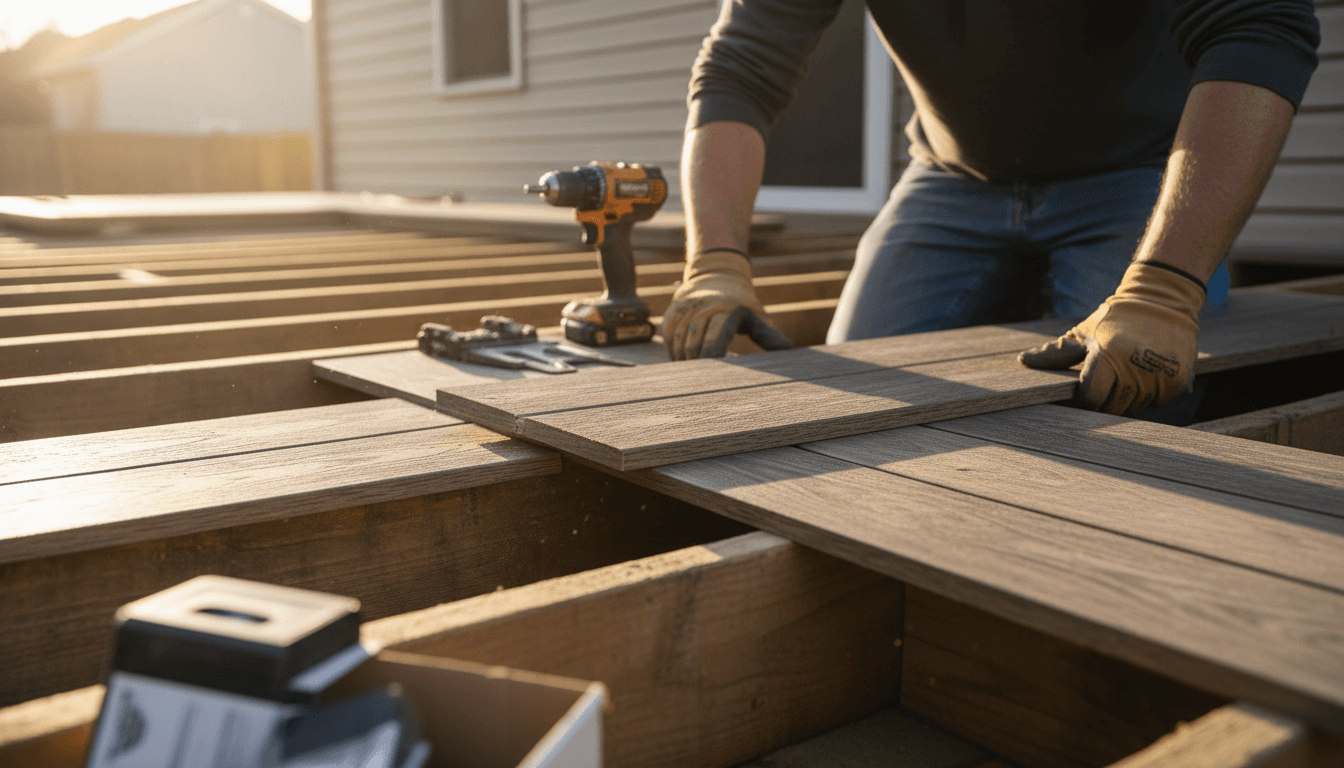Deck framing and construction process